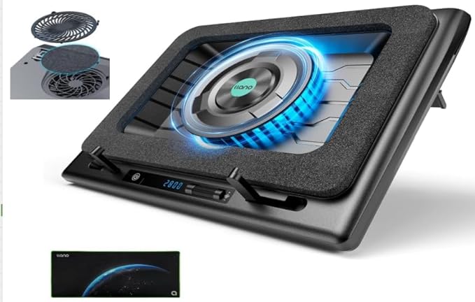 V13 Laptop Cooling Pad with Dust-Proof Cotton
